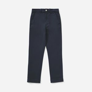 Slim Leg Crop Pant in Navy